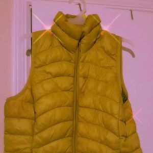 Old Navy Yellow Green Bubble Vest